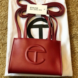 🥝Telfar🥝Oxblood Small Shopping Bag
